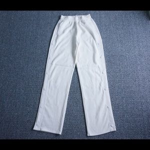 Alo fleece High-Waist Pleasant Wide Leg Pant with side buttons